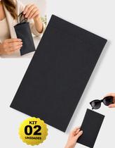 Kit 2 Estojo Para Oculos De Sol Capinha Protetora Flexível Kit 2 Estojo Para Oculos De Sol Capinha Protetora Flexível