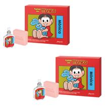 Kit 2 Estojo Turma da Mônica Colônia 25ml e Sabonete 80g (novo) Kit 2 Estojo Turma da Mônica Colônia 25ml e Sabonete 80g (novo)
