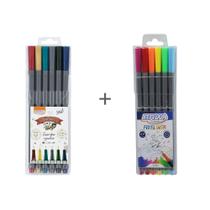 Kit 2 Estojos de Canetinhas Fineliners 0.4mm - BRW
