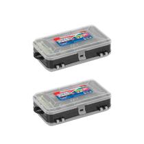 Kit 2 Estojos Para Pesca Duplo Organizador De Ferramentas