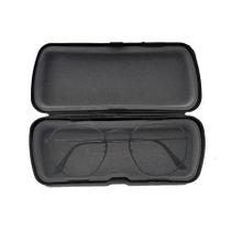 Kit 2 estojos porta óculos caixinha de segurança para armação com forro