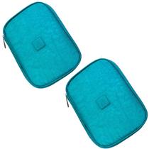 Kit 2 Estojos Yepp Box Necessaire Maquiagem Infantil Escolar Reforçado
