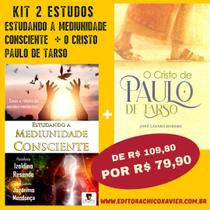 Kit 2 Estudos - Estudando a Mediunidade Consciente + O Cristo de Paulo de Tarso