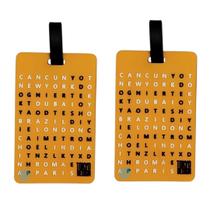 Kit 2 Etiqueta Bagagem Identificador Mala Mochila Tag Viagem