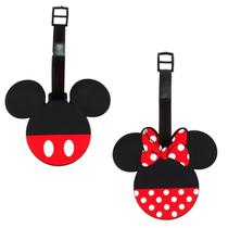 Kit 2 Etiqueta Identificação Bagagem Mala Minnie e Mickey - Disney Kit 2 Etiqueta Identificação Bagagem Mala Minnie e Mickey - Disney