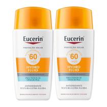 Kit 2 Eucerin Hydro Fluid FPS 60 Fluido Facial Ultra Leve 50ml