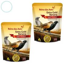 Kit 2 Extra Gold Banana 500g - Reino das Aves