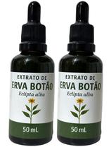 Kit 2 Extrato de Erva Botão Ecipta Alba 50 ML Canteiro de Ervas. Kit 2 Extrato de Erva Botão Ecipta Alba 50 ML Canteiro de Ervas.