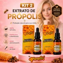 Kit 2 Extrato de Própolis FaraMel 30ml Produto Natural com Própolis Kit 2 Extrato de Própolis FaraMel 30ml Produto Natural com Própolis