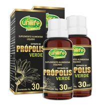Kit 2 Extrato de Própolis Verde Unilife 30ml Kit 2 Extrato de Própolis Verde Unilife 30ml