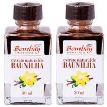 Kit 2 Extrato Natural de Baunilha Bombay 30ml