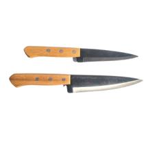 Kit 2 Faca Carbono Tramontina Cabo Madeira Peixeira 5" 6"