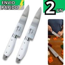 Kit 2 Faca de Corte Para Carne Linha Europa N7 Para Cozinha Carnes Legumes Frutas Para Açougue