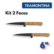 Kit 2 Facas Aço Carbono Peixeira Tramontina N5 N6 N7