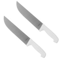 Kit 2 Facas de Carne 8" Chef Gourmet Inox Açougue Profissional Cozinha Churrasco Fratelli