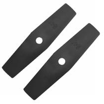 Kit 2 Facas Lâminas de Roçadeira 2 Pontas 300mm Furo 1 Polegada 1,7mm Incolma