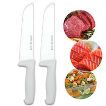 Kit 2 Facas Para Cozinha Branco 8" Master Line - Mundial