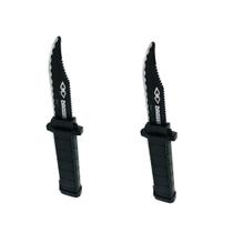 Kit 2 Facas Retrátil de Brinquedo Dagger Pegadinha, Truques e Diversão