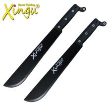 Kit 2 Facões Esportivo Xingu XV1913 Lâmina Negra Com Bainha