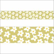 Kit 2 Faixa Adesiva Decorativa Border Floral Aquarela Ramos Kit 2 Faixa Adesiva Decorativa Border Floral Aquarela Ramos