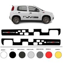 Kit 2 Faixa Adesivo Lateral Fiat Uno Compatível Em Vinil
