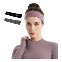 Kit 2 Faixa De Cabeça Headband Esporte Corrida Futebol Yoga