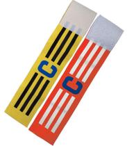 Kit 2 Faixas de Capitão Braçadeiras Elásticas de Futebol