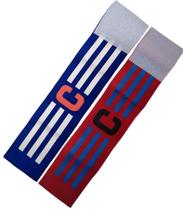 Kit 2 Faixas de Capitão Braçadeiras Elásticas de Futebol