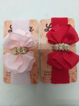 Kit 2 faixas de meia recem nascido não aperta a cabeça do bb conforyavel