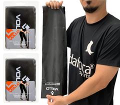 Kit 2 Faixas Elásticas Látex Thera Band Fisioterapia VP1048 Vollo Extra Forte Preta