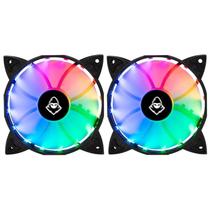 Kit 2 Fans Mancer Z100 RGB Com Controladora 120mm - MCR-Z10RGB-01 Kit 2 Fans Mancer Z100 RGB Com Controladora 120mm - MCR-Z10RGB-01