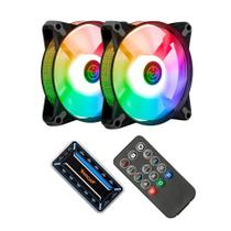 Kit 2 Fans TGT Humber ARGB 2x120mm Com Controladora Preto - TGT-HR2-BK01 Kit 2 Fans TGT Humber ARGB 2x120mm Com Controladora Preto - TGT-HR2-BK01