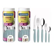 Kit 2 Faqueiros Ipanema Aco Inox 30 Pecas - 23398488 Unic M