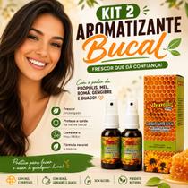 Kit 2 FaraMel Spray Aromatizante Bucal 30ml com Mel e Própolis Kit 2 FaraMel Spray Aromatizante Bucal 30ml com Mel e Própolis