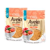 Kit 2 Farelo de Aveia Sem glúten 100% Natural 200g Leve Croc Kit 2 Farelo de Aveia Sem glúten 100% Natural 200g Leve Croc
