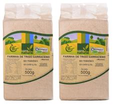 Kit 2 farinha de trigo sarraceno (mourisco) orgânico à vácuo coopernatural 500 g