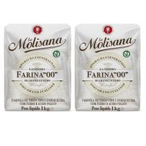 Kit 2 farinha la molisana tradicional 1kg fina, leve e ideal para receitas diárias Kit 2 farinha la molisana tradicional 1kg fina, leve e ideal para receitas diárias