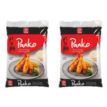 Kit 2 farinha panko alfa mistura flocada p/ empanados 1kg