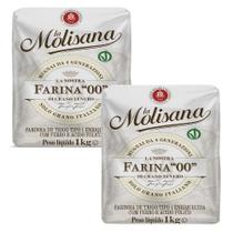 Kit 2 Farinha Trigo Importada La Molisana Tradicional 1kg Fina, Leve e Ideal para Receitas Diárias Kit 2 Farinha Trigo Importada La Molisana Tradicional 1kg Fina, Leve e Ideal para Receitas Diárias