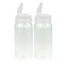 Kit 2 Farinheiro Porta Tempero Açucareiro Farofa 600ml Tampa Dosadora