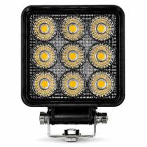 Kit 2 Farol De Milha LED 27W Quadrado 6500K Universal Kit 2 Farol De Milha LED 27W Quadrado 6500K Universal