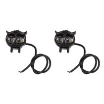 Kit 2 Farol De Milha Moto Led Auxiliares 4 Modos De Luz Kit 2 Farol De Milha Moto Led Auxiliares 4 Modos De Luz