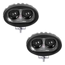 Kit 2 Farol Milha Auxiliar 2 Led 20w Empilhadeira Led Azul