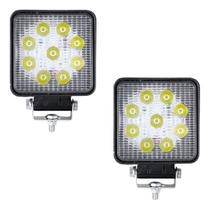 Kit 2 Farol Milha Auxiliar Off Road Led Agrícola 27w Briwax