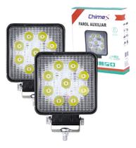 Kit 2 Farol Milha Auxiliar Off Road Led Agrícola 27w Chimex