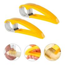 Kit 2 Fatiador Cortador Multiuso Frutas Legumes em Aço Inox