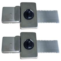 Kit 2 Fechadura De Encaixar Jbm Fc2 Porta De Correr Fechamento Interno 20cm