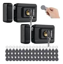 Kit 2 Fechadura Intelbras Fx 3000 Mf Chave E 60 Tags