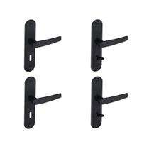 Kit 2 Fechaduras Interna e 2 WC EspelhoConcept Pado Preto Kit 2 Fechaduras Interna e 2 WC EspelhoConcept Pado Preto