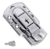 Kit 2 Fecho Engate Rapido Aço Tamanho Grande Chave Lu-F51